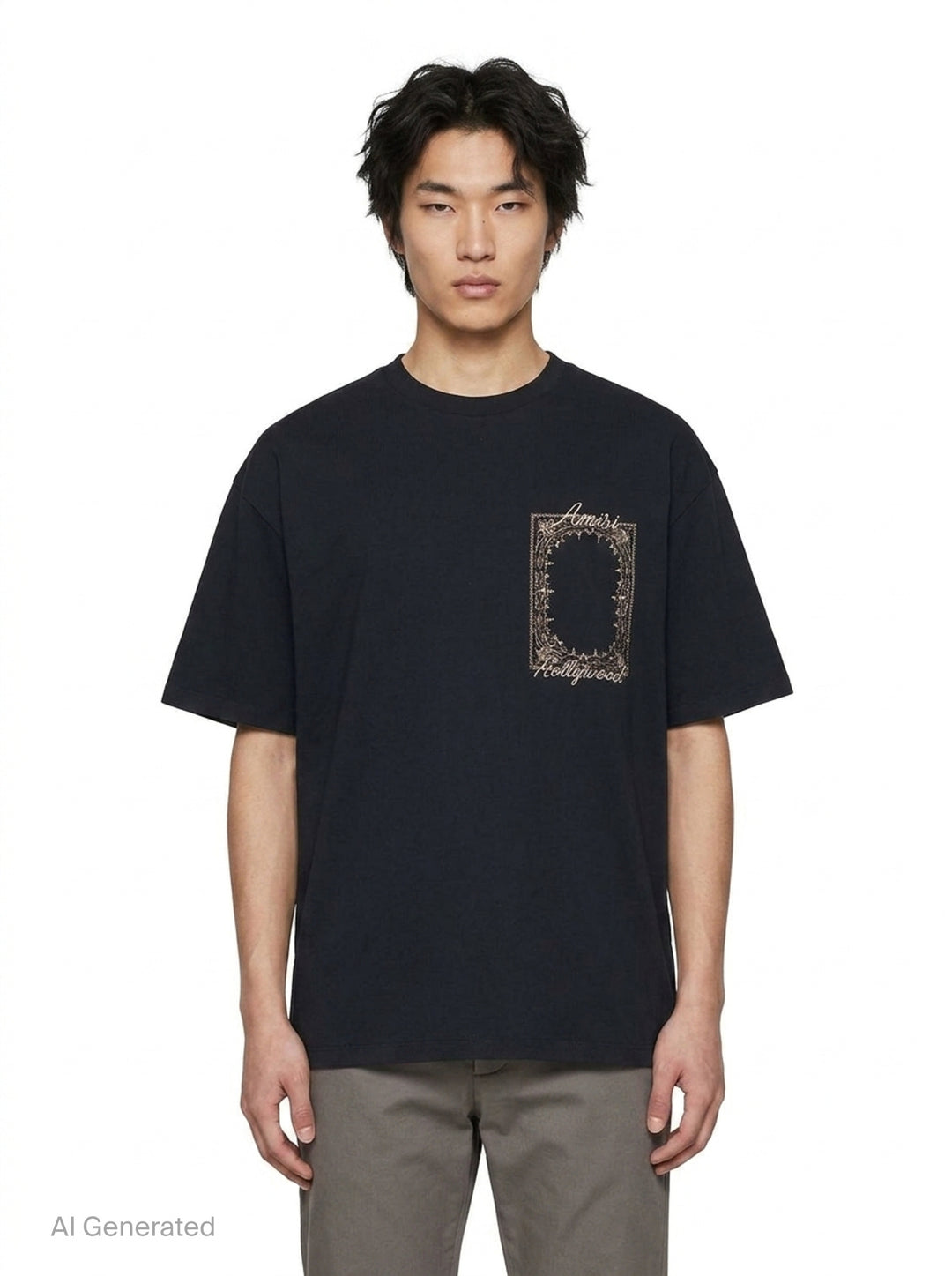 Quad Bandana Oversized Tee | Amiri | Club21 - front