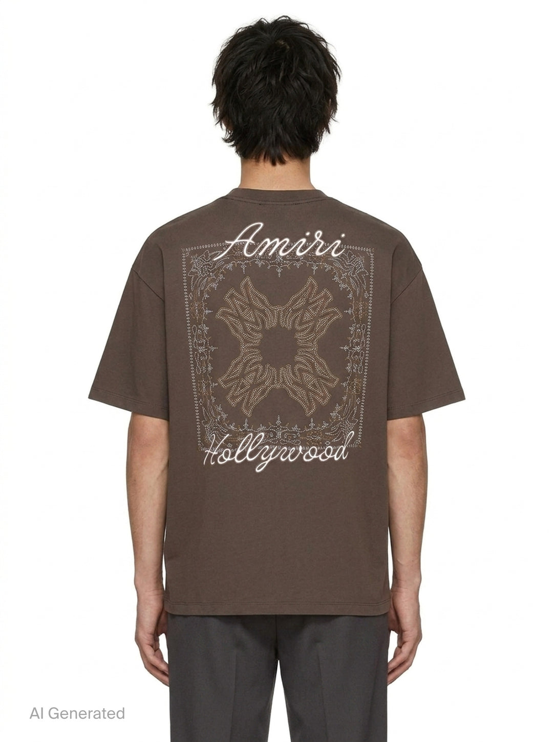 Quad Bandana Oversized Tee | Amiri | Club21 - back