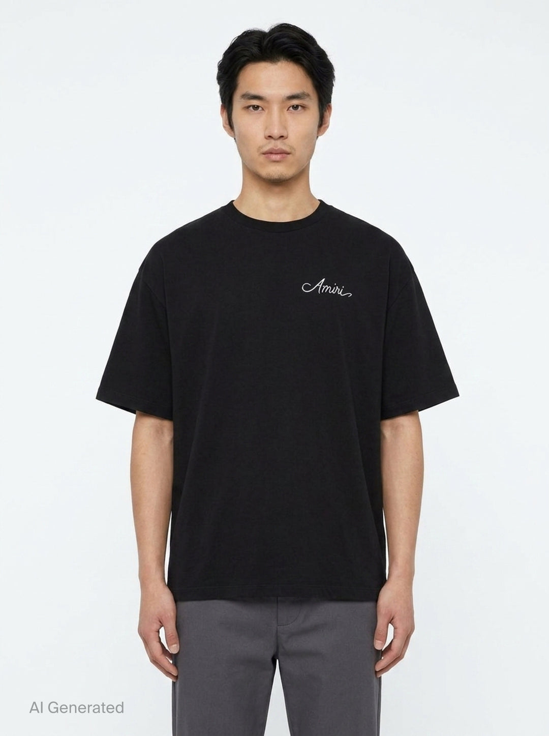 Script Logo Oversized Tee | Amiri | Club21 - front