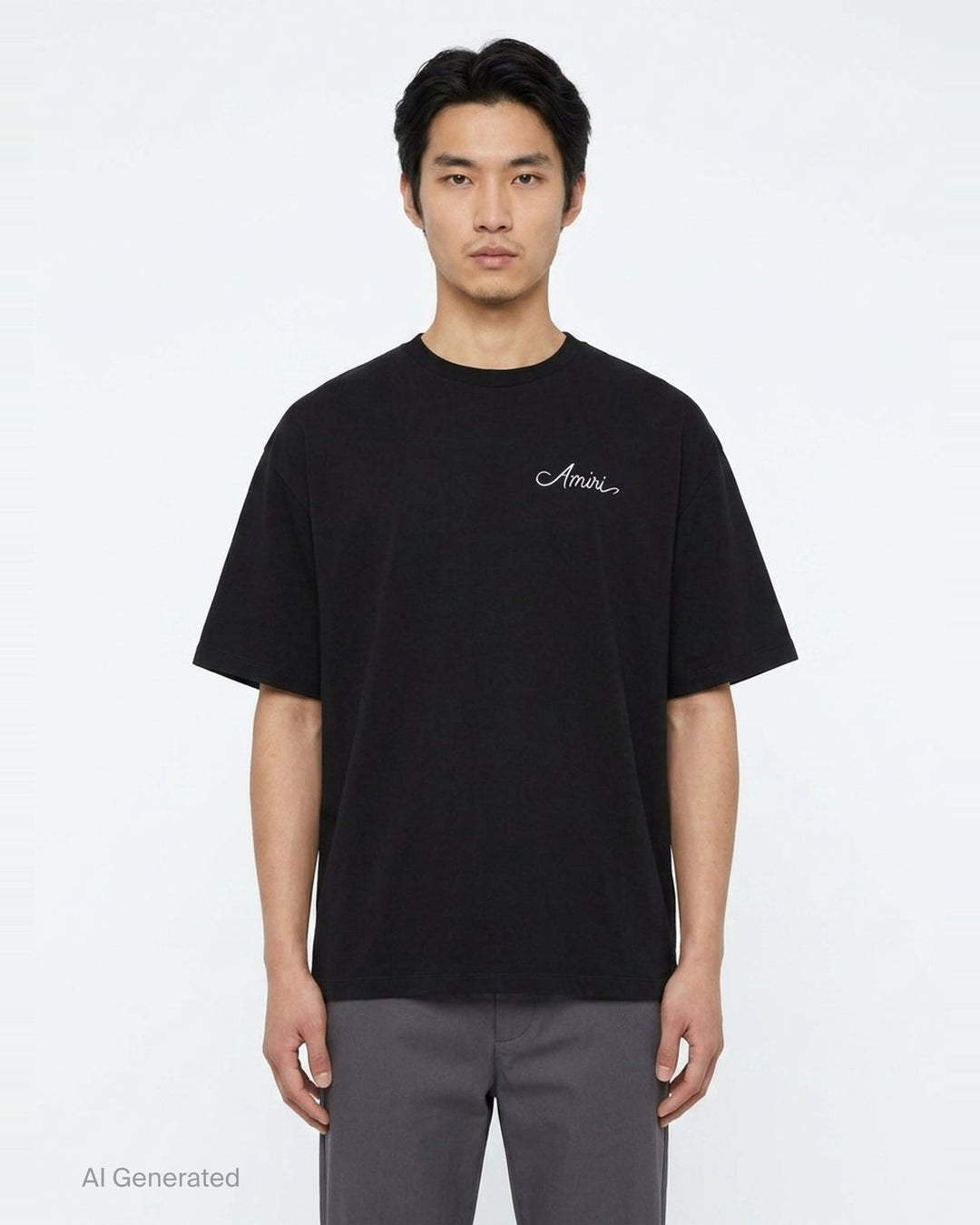 Script Logo Oversized Tee | Amiri | Club21 - front