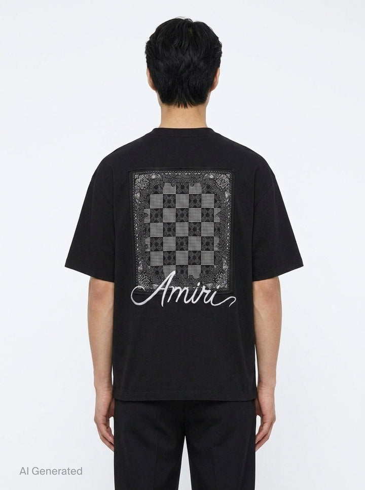 Script Logo Oversized Tee | Amiri | Club21 - back