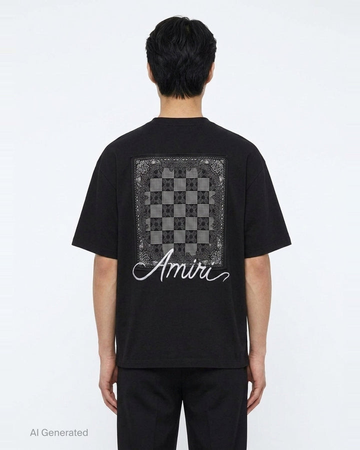 Script Logo Oversized Tee | Amiri | Club21 - back