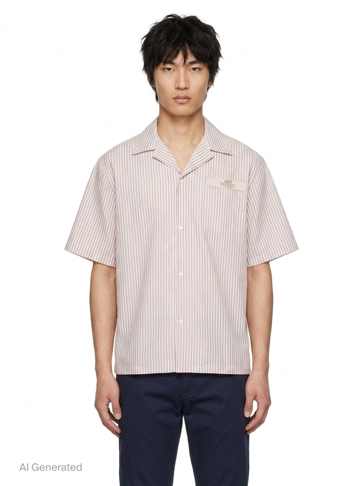 Spirit Box Camp Short Sleeve Shirt | Amiri | Club21 - front