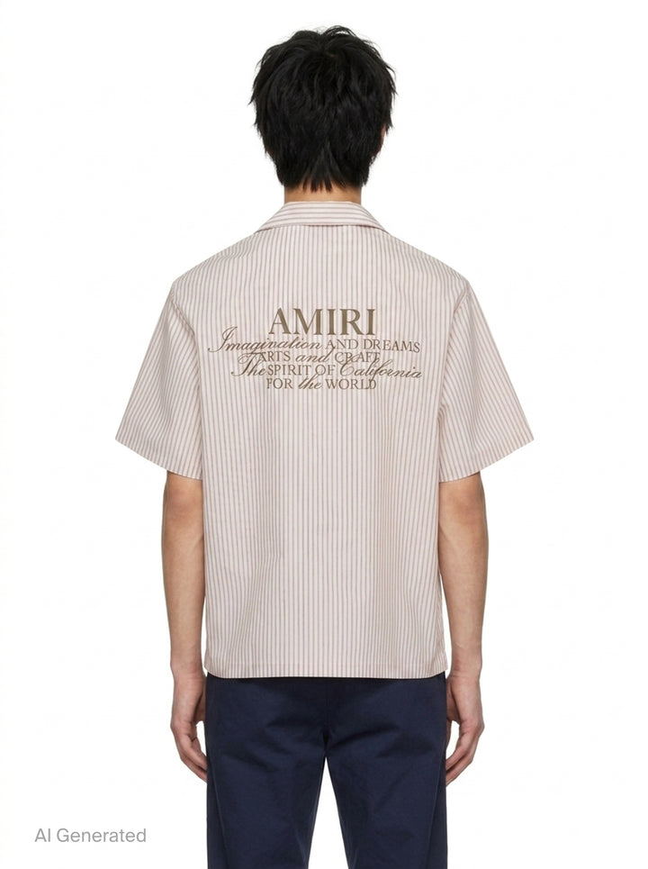 Spirit Box Camp Short Sleeve Shirt | Amiri | Club21 - back
