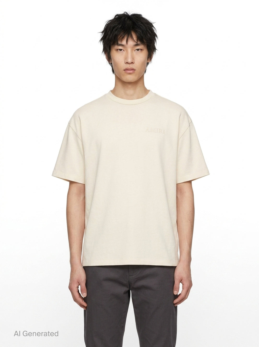 Tonal Logo Oversized Tee | Amiri | Club21 - front