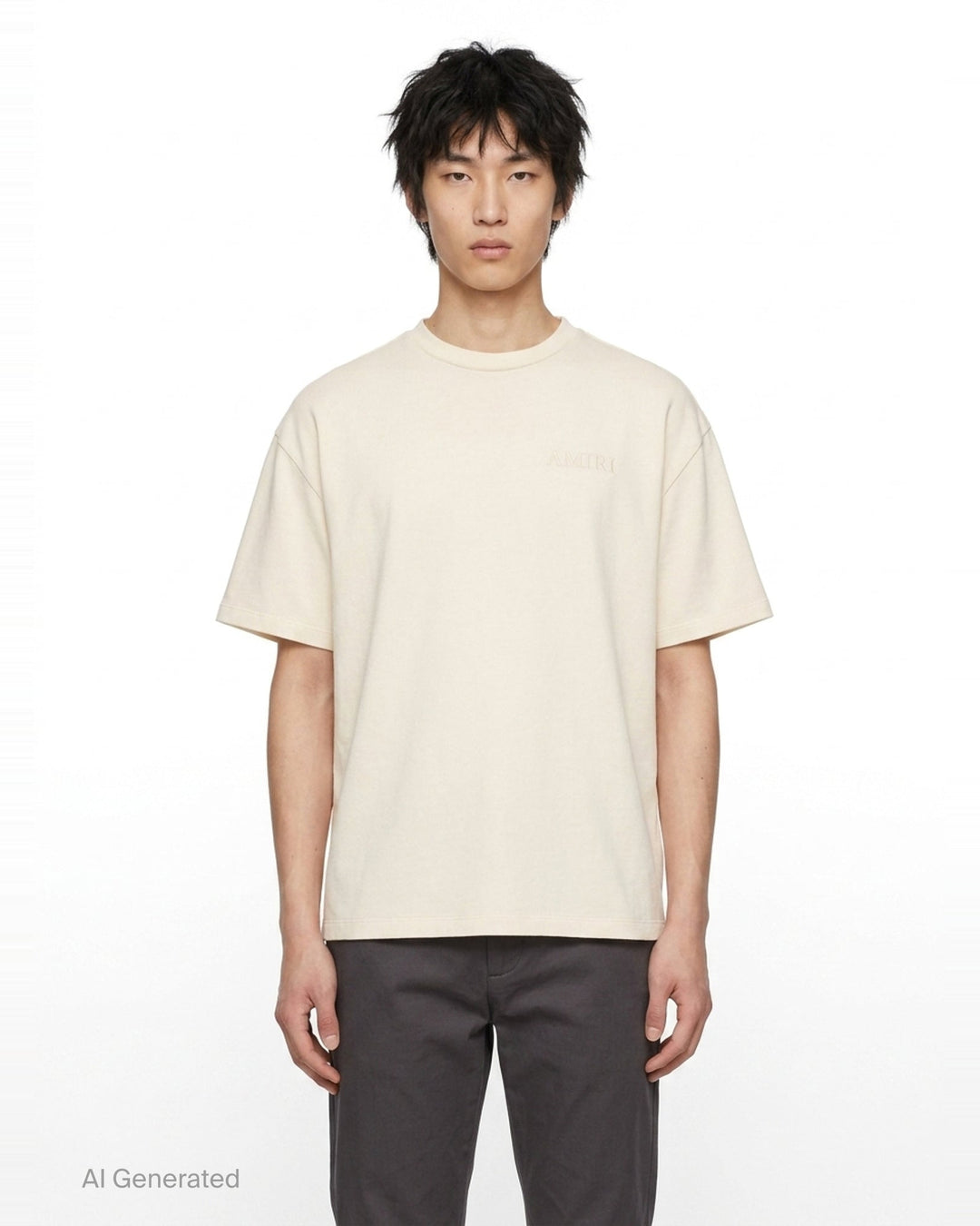 Tonal Logo Oversized Tee | Amiri | Club21 - front