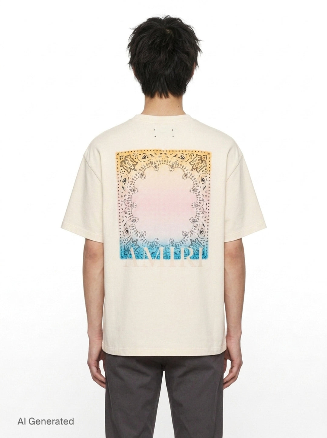 Tonal Logo Oversized Tee | Amiri | Club21 - back