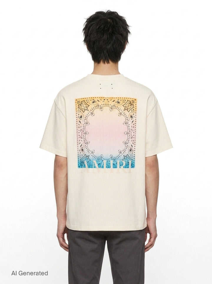 Tonal Logo Oversized Tee | Amiri | Club21 - back
