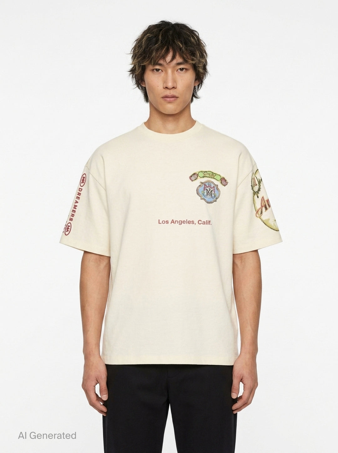 Vista Skate Oversized Tee | Amiri | Club21 - front