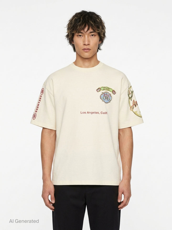Vista Skate Oversized Tee | Amiri | Club21 - front