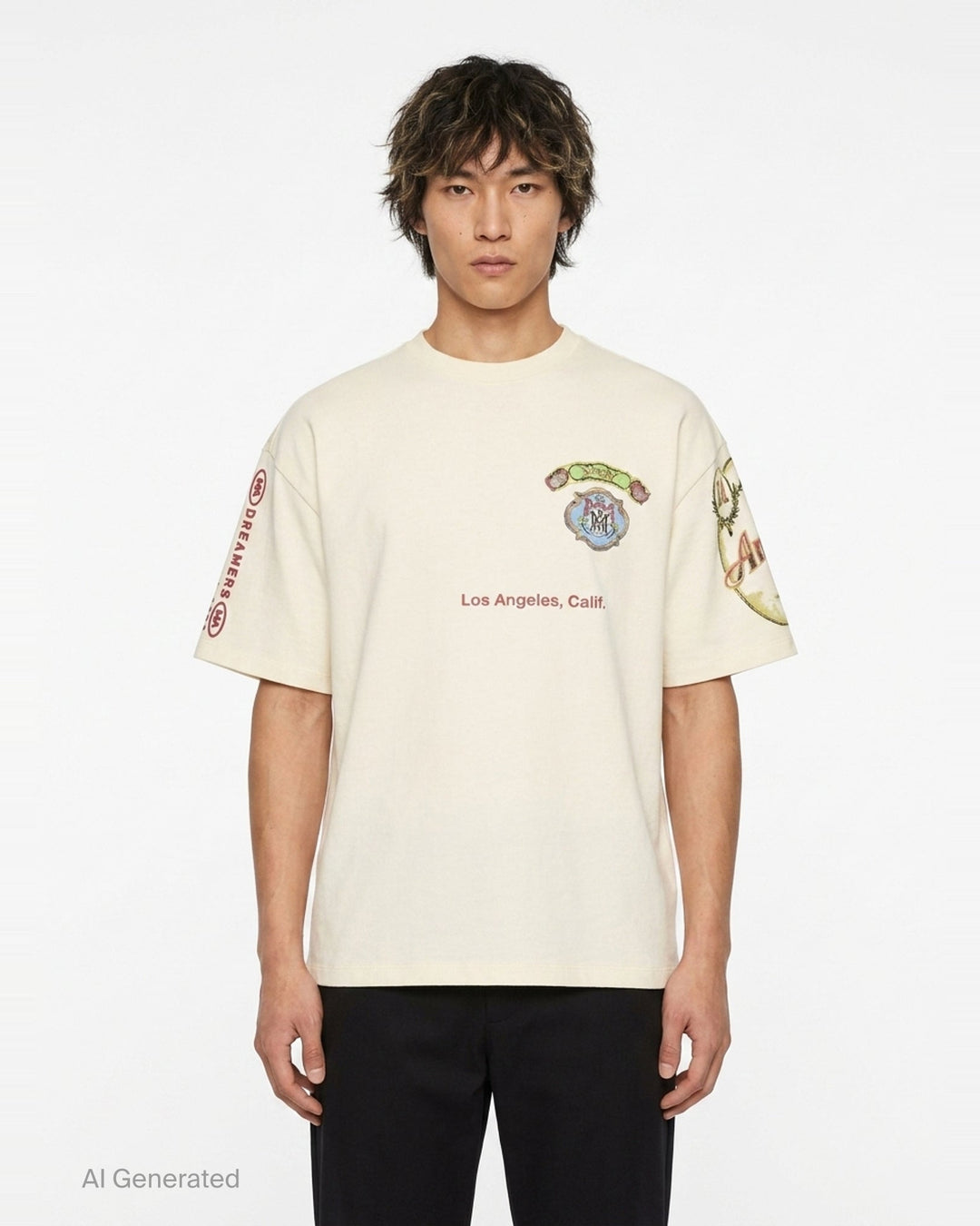 Vista Skate Oversized Tee | Amiri | Club21 - front