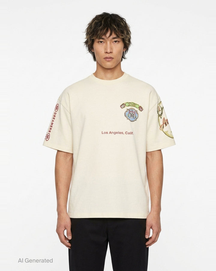 Vista Skate Oversized Tee | Amiri | Club21 - front