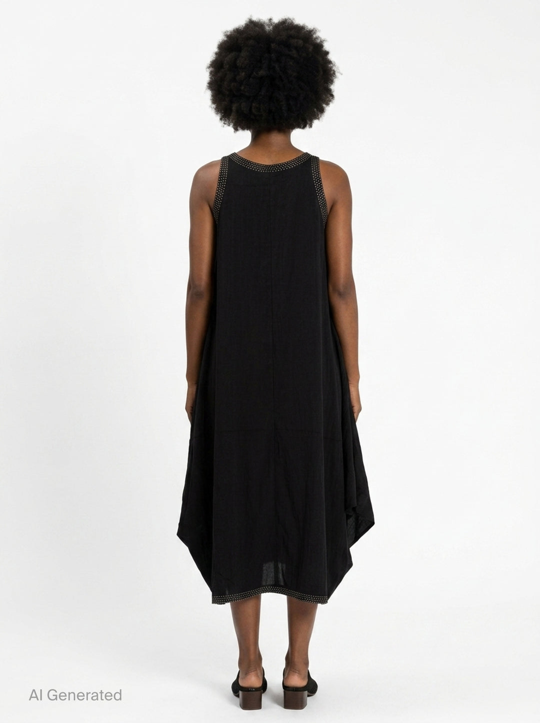 Asymmetric Studded Trim Dress | Anaabu | Club21 - back