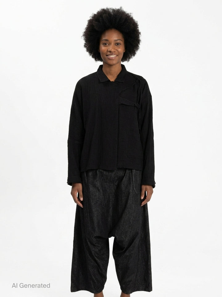 Asymmetrical Batwing Top | Anaabu | Club21 - front