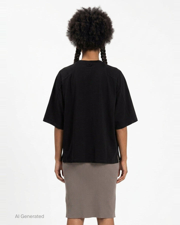 Boxy Short Sleeve Tee | Anaabu | Club21 - back