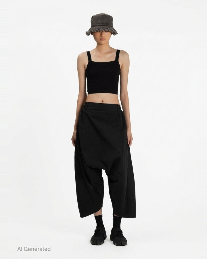 Dropped Culotte Pants | Anaabu | Club21 - front