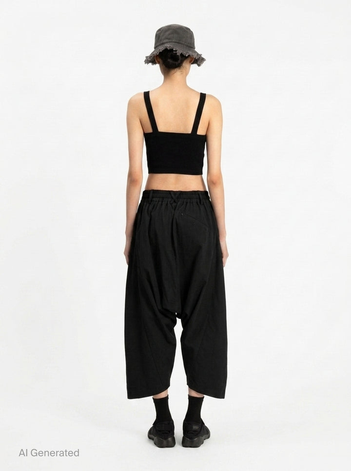 Dropped Culotte Pants | Anaabu | Club21 - back