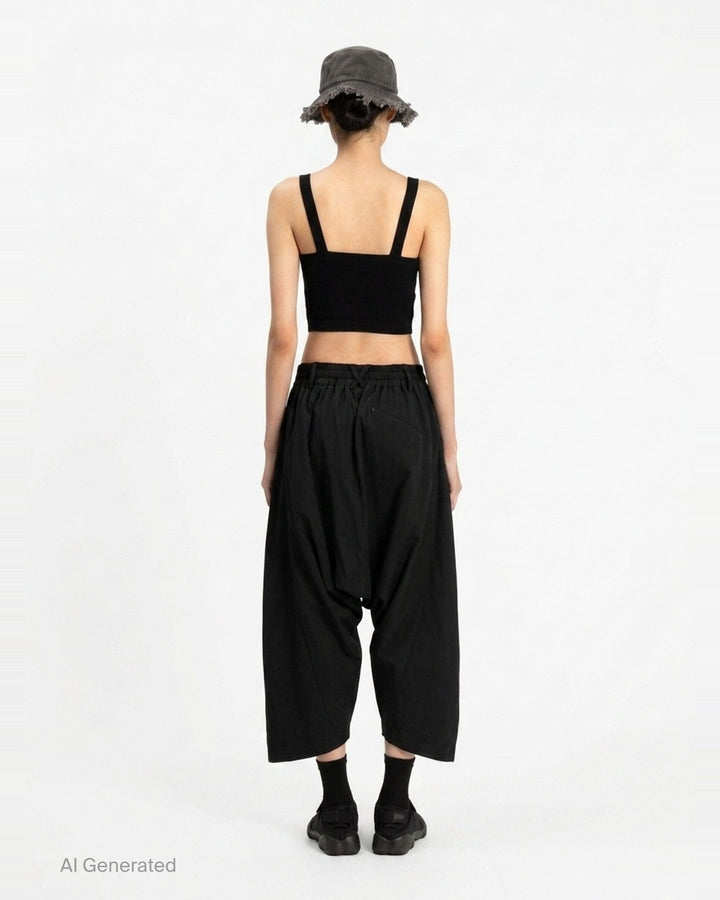 Dropped Culotte Pants | Anaabu | Club21 - back