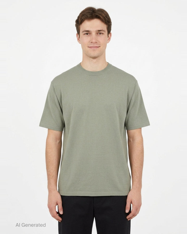 High Gauge Tussah Silk Tee | Auralee | Club21 - front