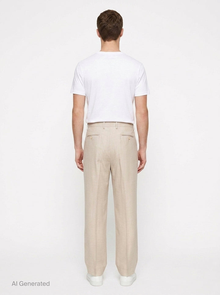 Super Light Wool Two-Tuck Slacks | Auralee | Club21 - back