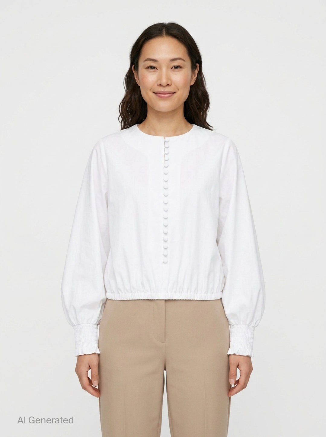 Batwing Poplin Shirt | Balmain | Club21 - front