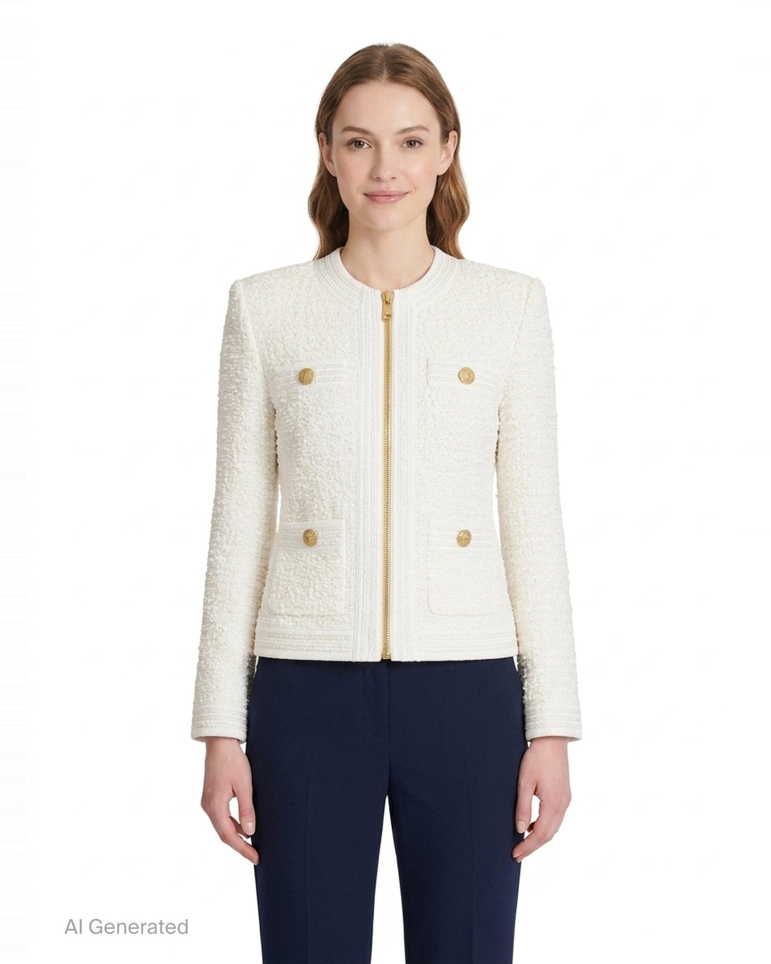 Four Pocket Tweed Jacket | Balmain | Club21 - front