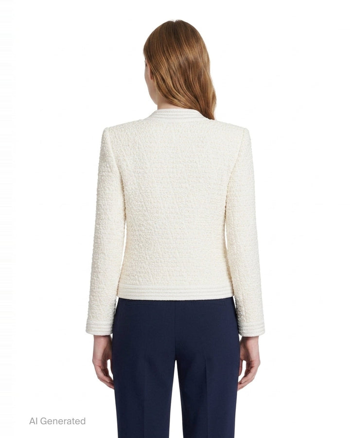 Four Pocket Tweed Jacket | Balmain | Club21 - back