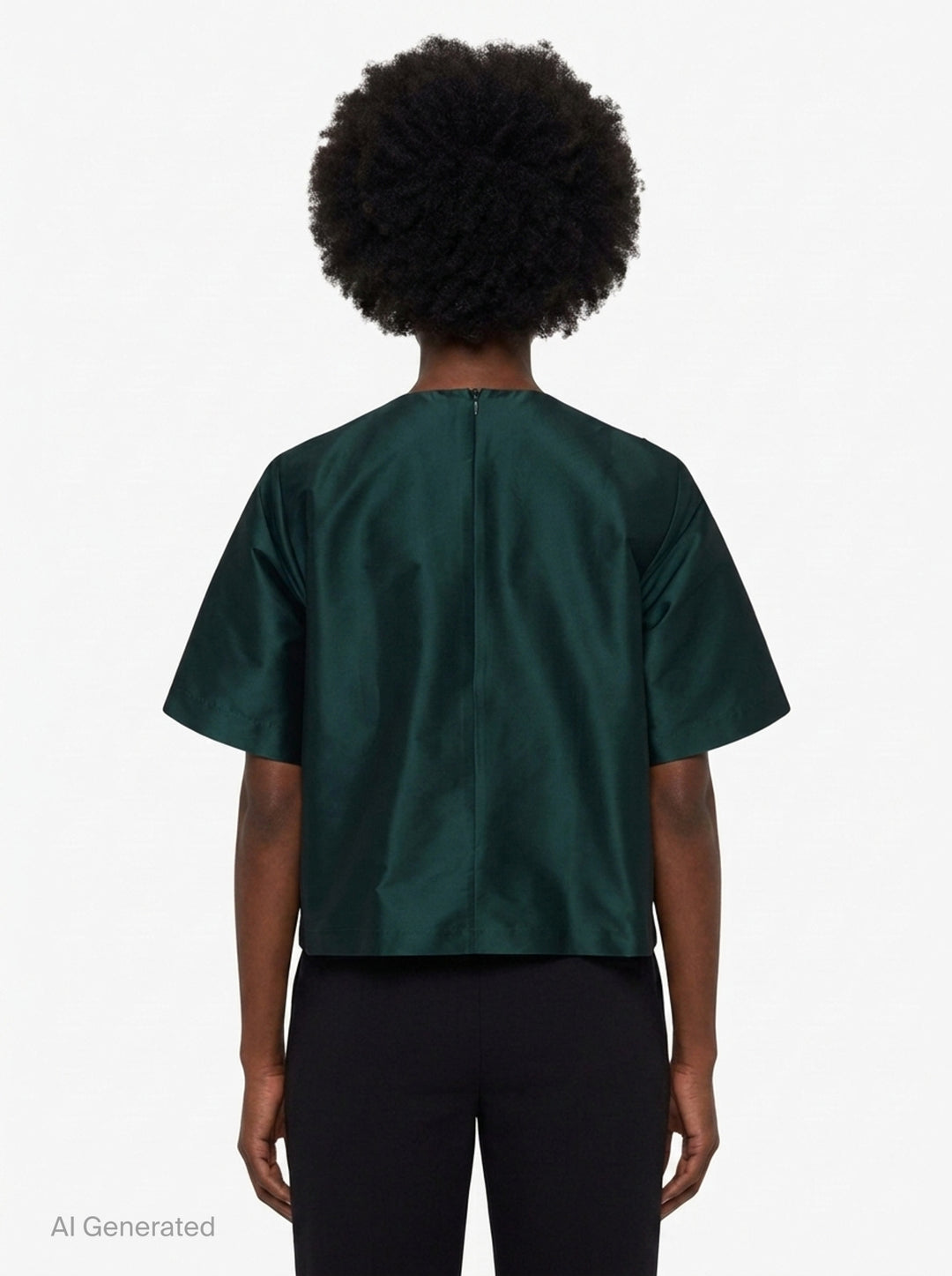 Beaded Taffeta Short Sleeve Top | Biyan | Club21 - back