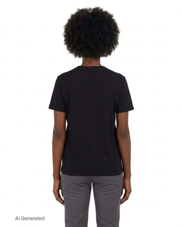 Saint Laurent Paris Heart Tee | Black Score | Club21 - back