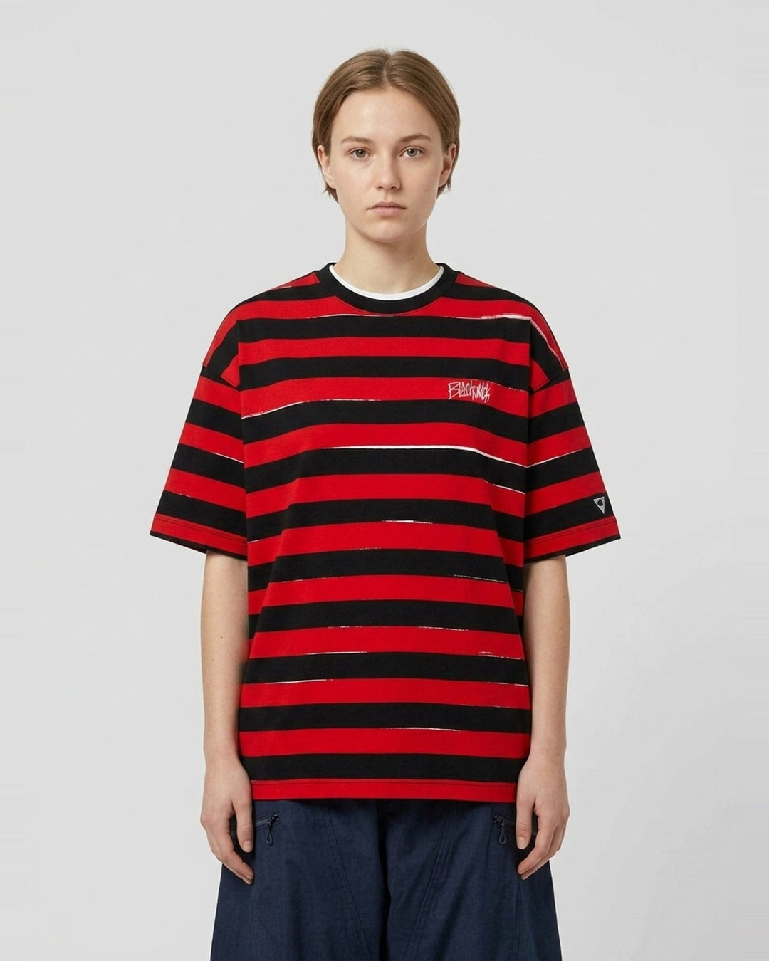 Menace Stripe Tee | Blackjack | Club21 - front female