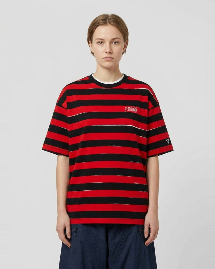 Menace Stripe Tee | Blackjack | Club21 - front female
