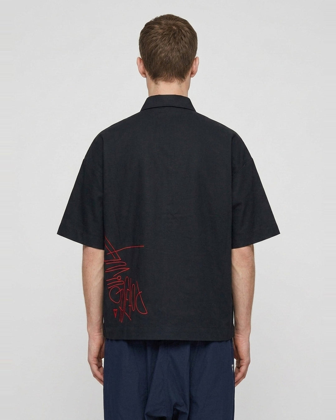 Slacker Zip-Up Shirt | Blackjack | Club21 - back