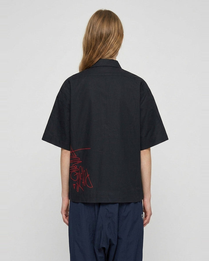 Slacker Zip-Up Shirt | Blackjack | Club21 - back female