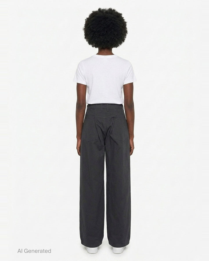 Back Box Pleats Pants | Bonbom | Club21 - back