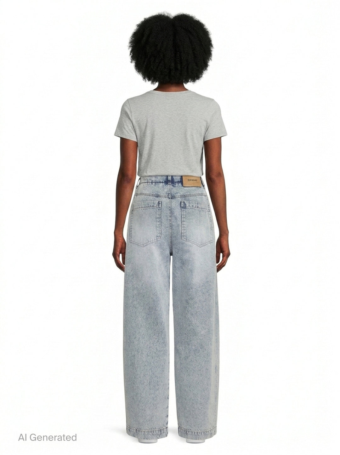 Giant Front-Volume Tuck Jeans | Bonbom | Club21 - back
