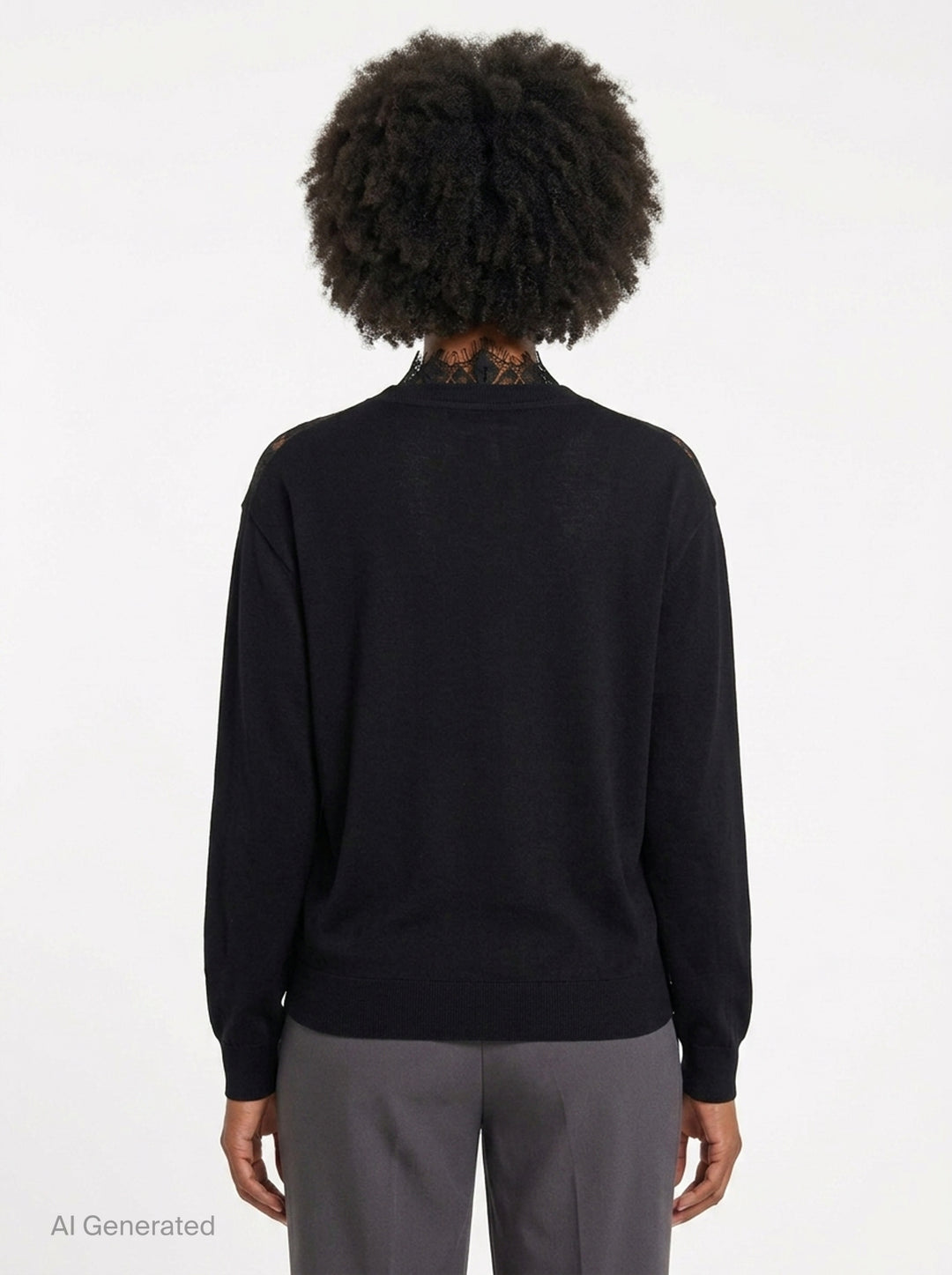 Lingerie Neck Sweater | Bonbom | Club21 - back