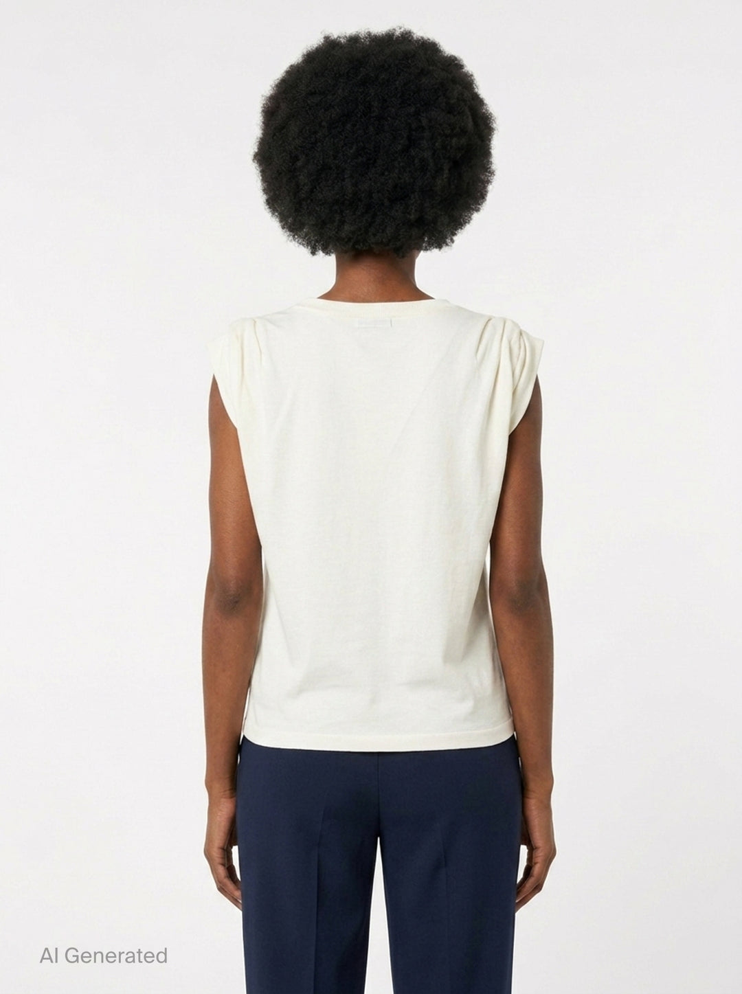 Shoulder Tuck Sleeveless Top | Bonbom | Club21 - back