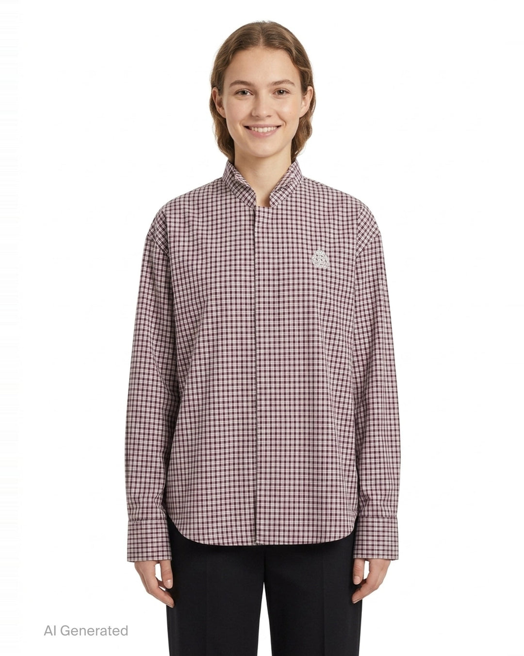 Wingtip Collar Long Sleeve Shirt | Bonbom | Club21 - front