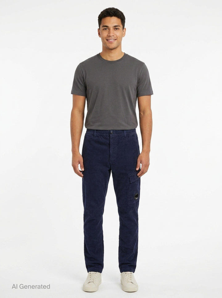 Corduroy Regular Cargo Pants | C.P. Company | Club21 - front