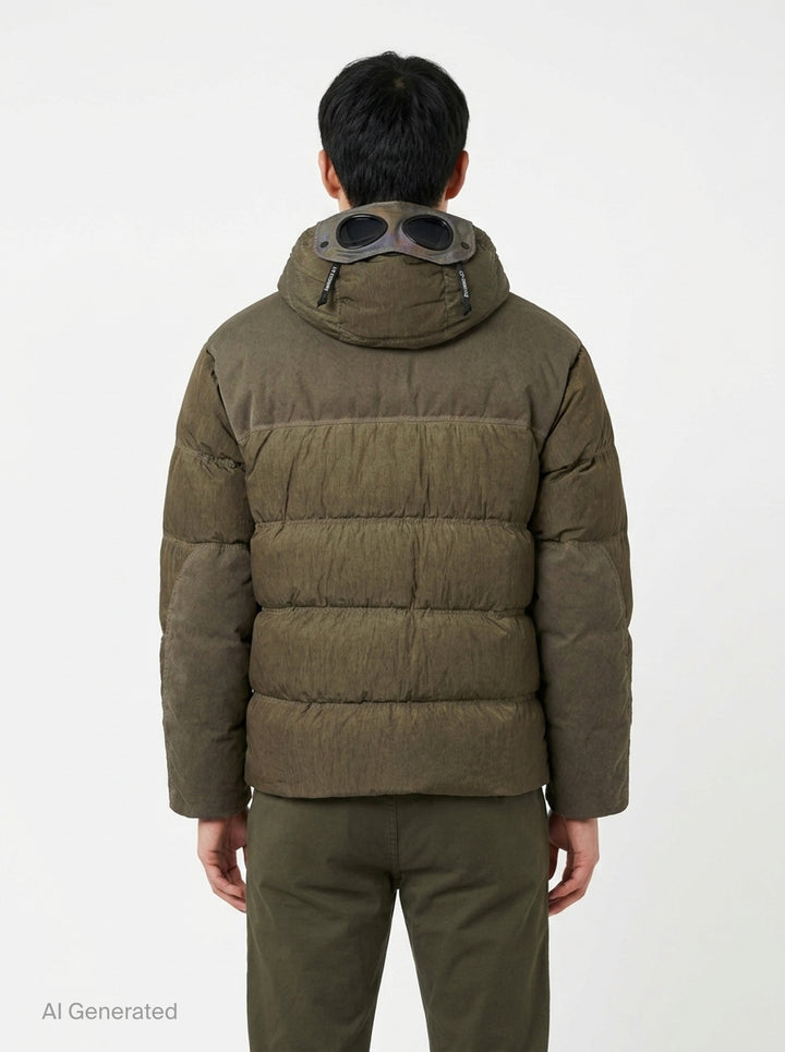 Eco-Chrome Mixed Down Jacket | C.P. Company | Club21 - back