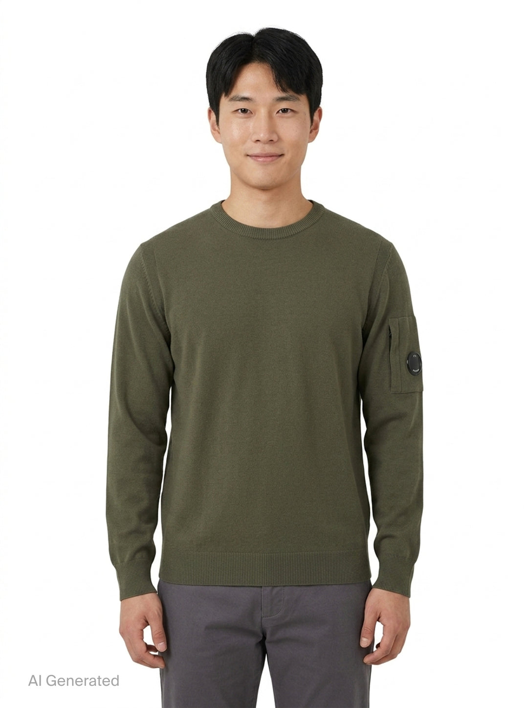 Extrafine Merino Wool Lens Sweater | C.P. Company | Club21 - front