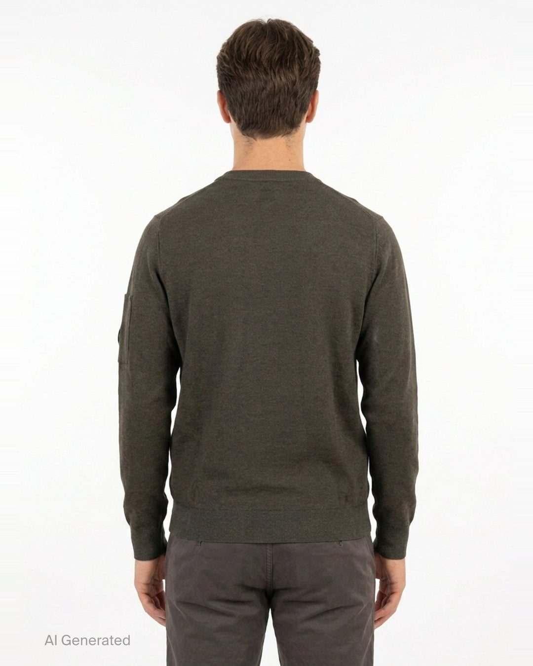 Merino Wool Re-Colour Crewneck Sweater | C.P. Company | Club21 - back
