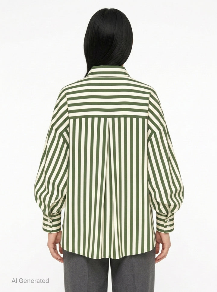 Clara Striped Shirt | Carolina Herrera | Club21 - back