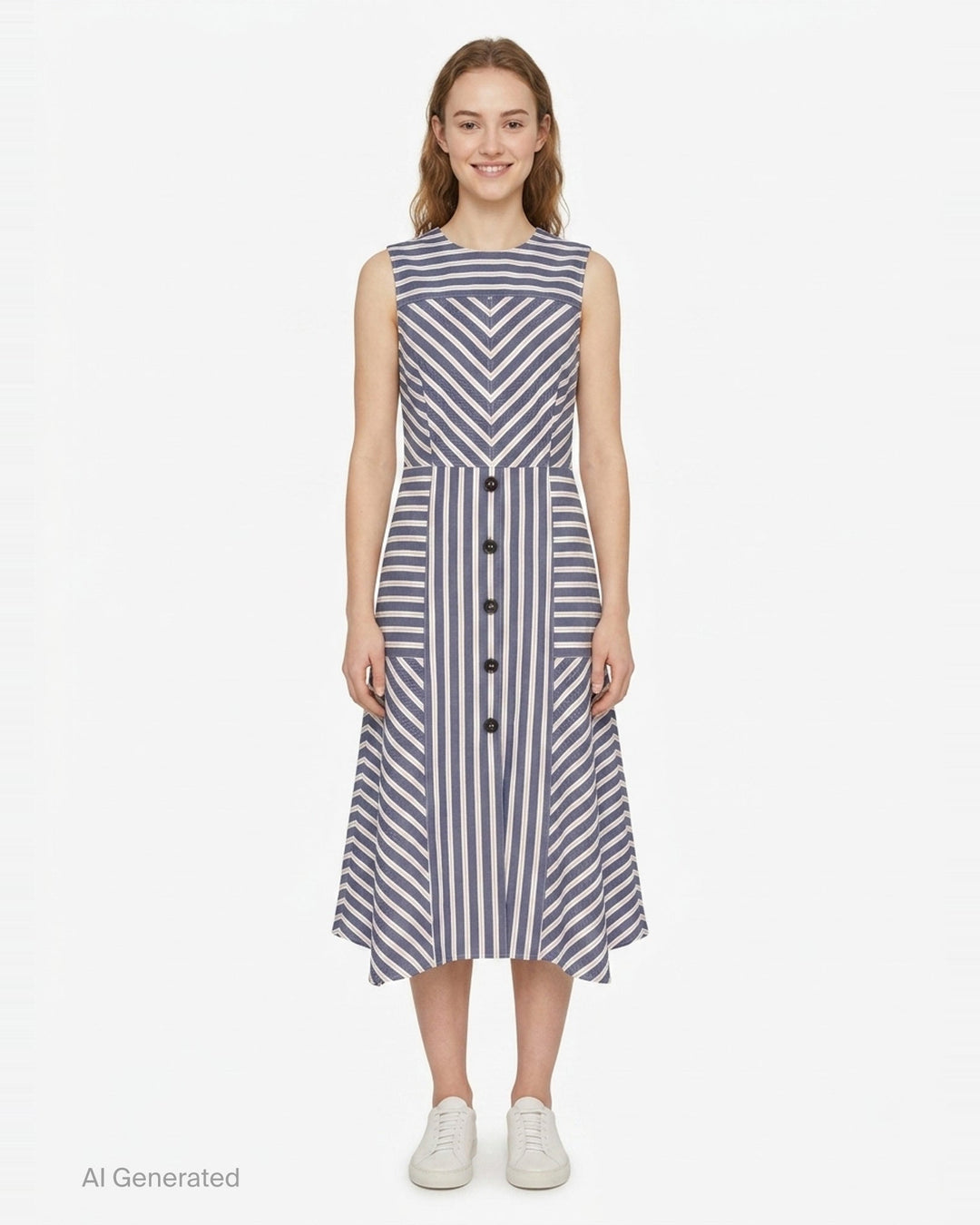 Crew Neck A-Line Dress | Carolina Herrera | Club21 - front