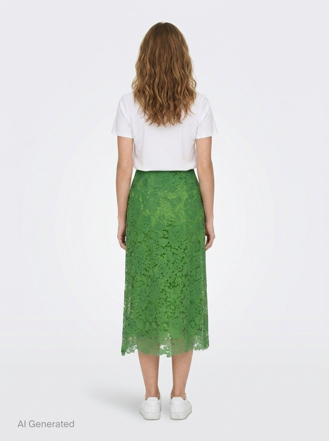 Floral Lace Midi Skirt | Carolina Herrera | Club21 - back