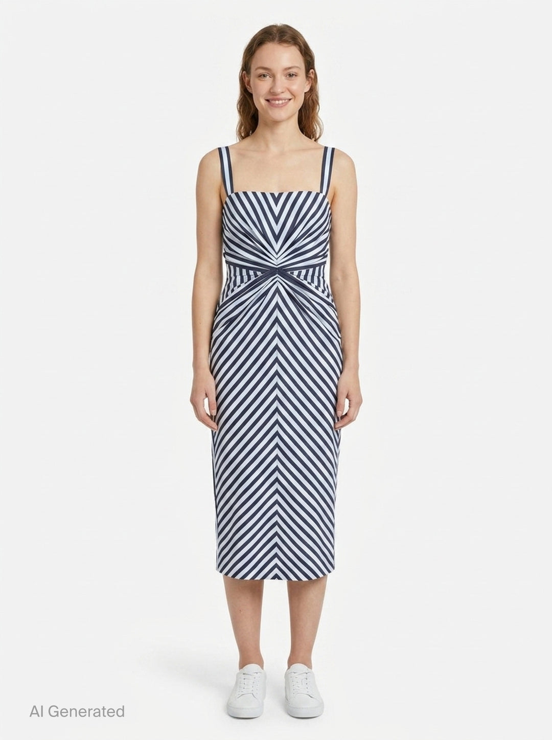 Slim Strap Ruched Pencil Dress | Carolina Herrera | Club21 - front