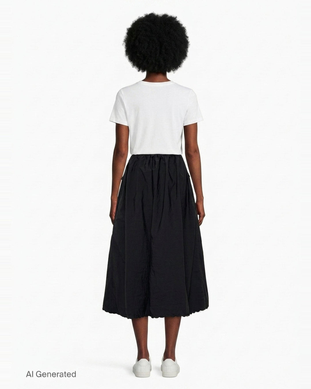 Embroidered Taffeta Midi Skirt | Cecilie Bahnsen | Club21 - back