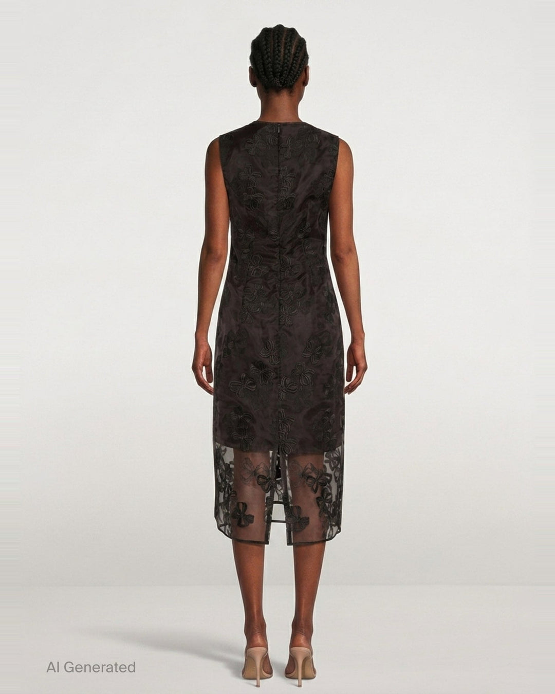Rosette Organza Dress | Cecilie Bahnsen | Club21 - back