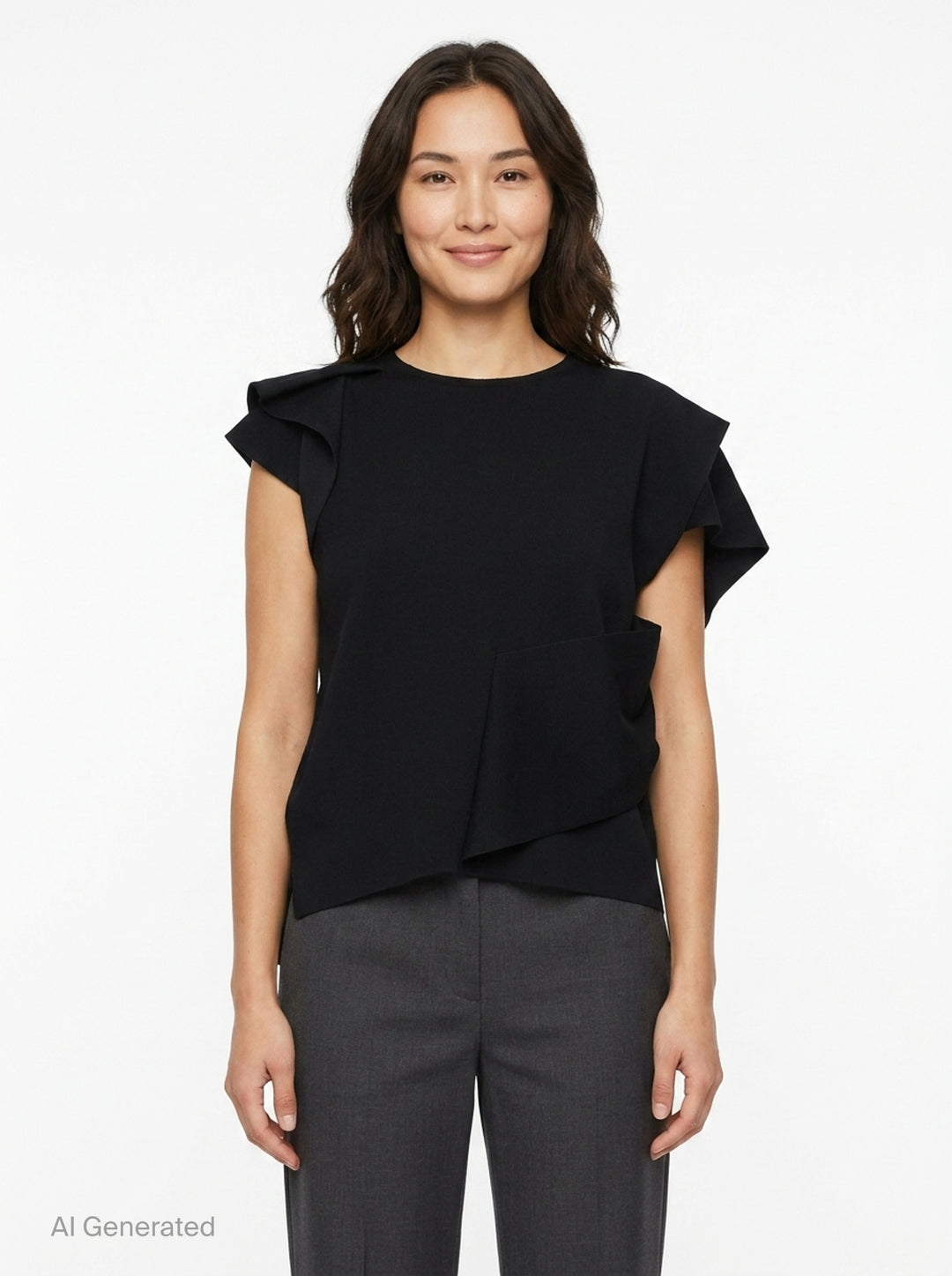 Draped Ruffle Top | CFCL | Club21 - front