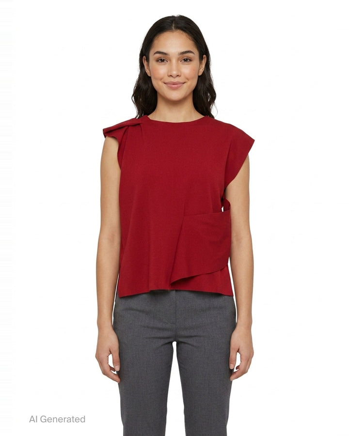 Draped Ruffle Top | CFCL | Club21 - front